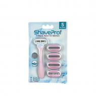 Shave Prof 5-blade Pink Razor for Women 